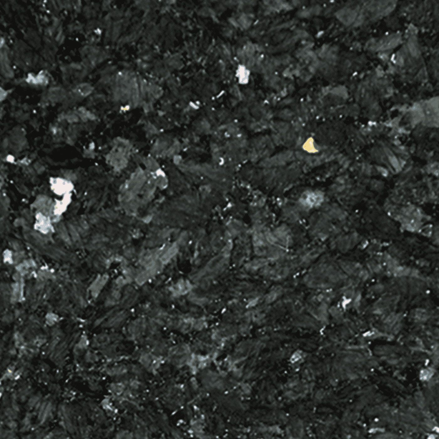 Emerald Pearl granite — polished swatch from Texas Lonestar Monuments