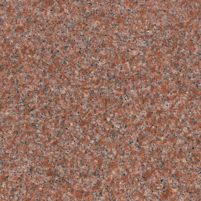 North America Red granite — polished swatch from Texas Lonestar Monuments